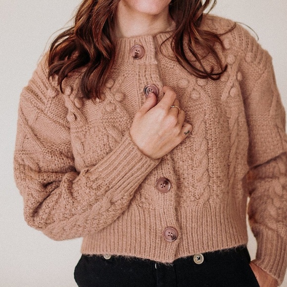 bohme Sweaters - NWOT Bohme Cable Knit Cardigan